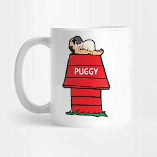 Pug and the Red Barn Mug